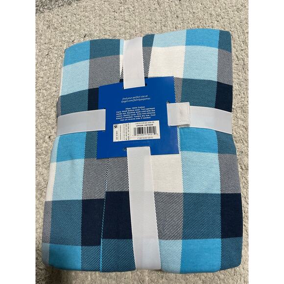 NWT Wonderland Pajamas Set Hanukkah Chanukah Womens 2xl Blue Plaid Matching Pjs - Picture 2 of 6